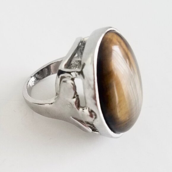 Tiger Eye Ring (Size 4.75) - Picture 9 of 16